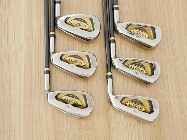 Iron set : Maruman : ชุดเหล็ก Maruman Majesty Royale (รุ่นท๊อปสุด ปี 2021 ของใหม่ 8 หมื่นบาท) มีเหล็ก 6-10,Pw (6 ชิ้น เบอร์ 6 ตีระยะเท่าเบอร์ 5 ของรุ่นอื่น) ก้านกราไฟต์ Flex R