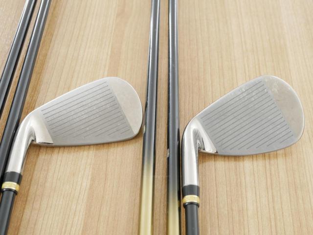 Iron set : Maruman : ชุดเหล็ก Maruman Majesty Royale (รุ่นท๊อปสุด ปี 2021 ของใหม่ 8 หมื่นบาท) มีเหล็ก 6-10,Pw (6 ชิ้น เบอร์ 6 ตีระยะเท่าเบอร์ 5 ของรุ่นอื่น) ก้านกราไฟต์ Flex R