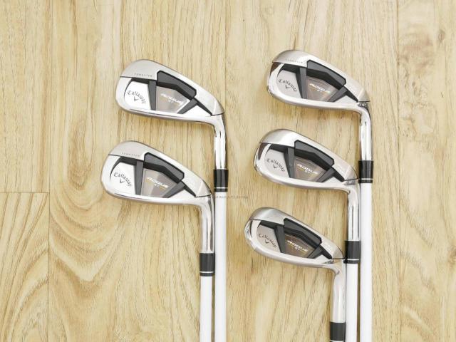 Lady club : All : ชุดเหล็ก Callaway Rogue ST Max Fast (ออกปี 2022 ตีง่ายที่สุด ไกลสุดของ Callaway) มีเหล็ก 7-Pw,Sw (5 ชิ้น) ก้านกราไฟต์ Mitsubishi ELDIO 40 Flex L