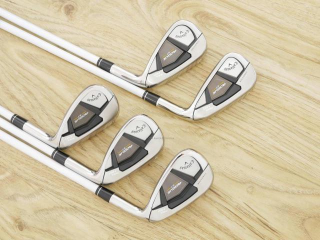 Lady club : All : ชุดเหล็ก Callaway Rogue ST Max Fast (ออกปี 2022 ตีง่ายที่สุด ไกลสุดของ Callaway) มีเหล็ก 7-Pw,Sw (5 ชิ้น) ก้านกราไฟต์ Mitsubishi ELDIO 40 Flex L