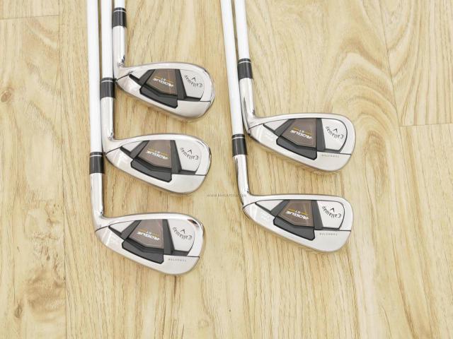 Lady club : All : ชุดเหล็ก Callaway Rogue ST Max Fast (ออกปี 2022 ตีง่ายที่สุด ไกลสุดของ Callaway) มีเหล็ก 7-Pw,Sw (5 ชิ้น) ก้านกราไฟต์ Mitsubishi ELDIO 40 Flex L