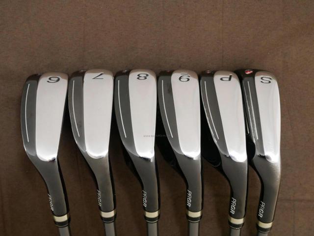 Iron set : PRGR : ชุดเหล็กกระเทย PRGR New Egg Iron (รุ่นปี 2017 ตีง่ายและไกลมาก) มีเหล็ก 6-Pw,Sw (6 ชิ้น) ก้านกราไฟต์ Flex R (M-37)