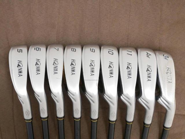 Iron set : Honma : **ก้าน 3 ดาว** ชุดเหล็ก Honma Beres MG702 มีเหล็ก 5-11,Aw,Sw (9 ชิ้น) ก้าน ARMRQ B49 FLex R (3 ดาว)