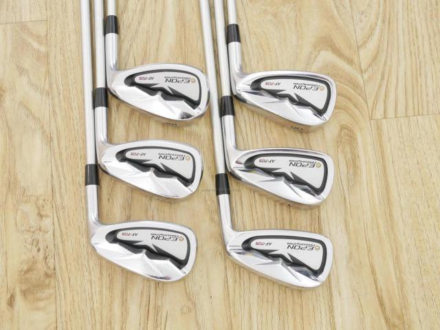 Iron set : Epon : ชุดเหล็ก EPON AF-705 Forged (ปี 2019 ใบใหญ่ ตีง่าย ไกล) มีเหล็ก 6-Pw,Aw (6 ชิ้น) ก้านกราไฟต์ Fujikura MCI 80 Flex S