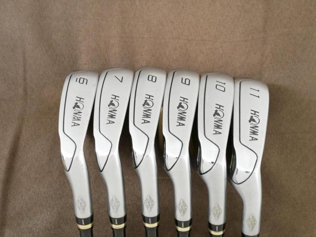 Iron set : Honma : ชุดเหล็ก Honma Beres IS-01 (หน้าเด้ง Maraging) มีเหล็ก 6-11 (6 ชิ้น เทียบเท่า 5-Pw) ก้าน ARMRQ 6 (49) FLex R (2 ดาว)