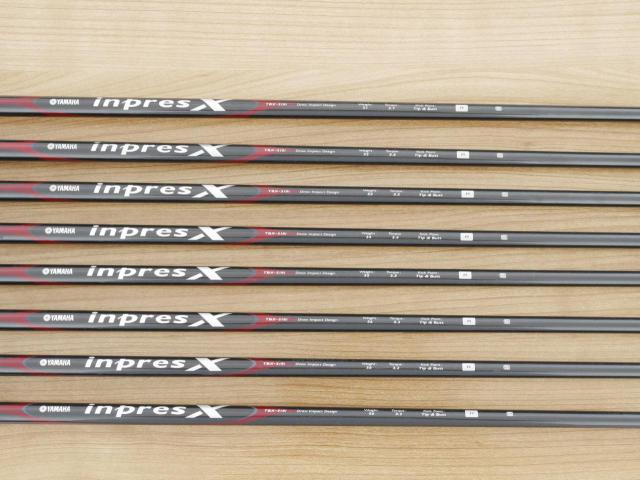 Iron set : Yamaha : ชุดเหล็ก Yamaha Inpres X D Black (หน้า Maraging เด้ง ไกลมากๆ) มีเหล็ก 5-Pw,Aw,Sw (8 ชิ้น) ก้านกราไฟต์ Flex R