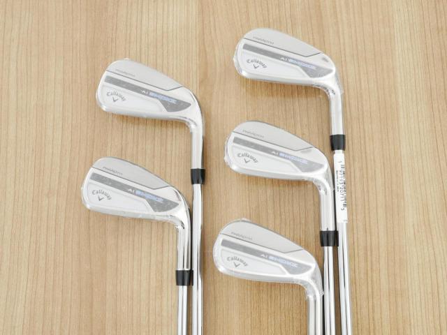 Iron set : Callaway : **ของใหม่ ยังไม่แกะพลาสติก** ชุดเหล็ก Callaway Paradym Ai Smoke (ออกปี 2024 ตีง่ายมาก ไกล Japan Spec.) มีเหล็ก 6-Pw (5 ชิ้น) ก้านเหล็ก NS Pro ZELOS 7 Flex R