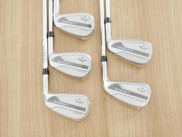 Iron set : Callaway : **ของใหม่ ยังไม่แกะพลาสติก** ชุดเหล็ก Callaway Paradym Ai Smoke (ออกปี 2024 ตีง่ายมาก ไกล Japan Spec.) มีเหล็ก 6-Pw (5 ชิ้น) ก้านเหล็ก NS Pro ZELOS 7 Flex R