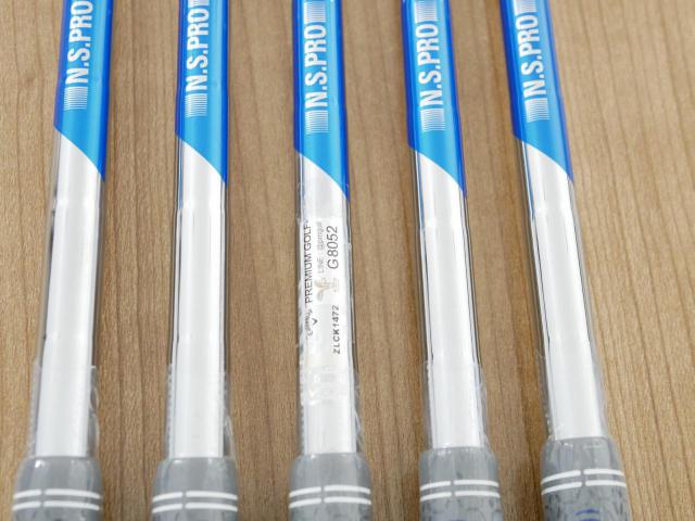 Iron set : Callaway : **ของใหม่ ยังไม่แกะพลาสติก** ชุดเหล็ก Callaway Paradym Ai Smoke (ออกปี 2024 ตีง่ายมาก ไกล Japan Spec.) มีเหล็ก 6-Pw (5 ชิ้น) ก้านเหล็ก NS Pro ZELOS 7 Flex R