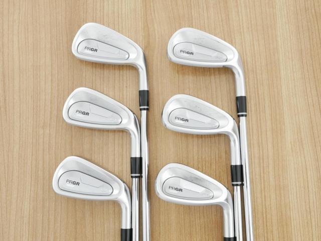 Iron set : PRGR : ชุดเหล็ก PRGR 04 Forged (รุ่นปี 2025 ตีง่าย ไกลมากๆๆ) มีเหล็ก 6-Pw,AW (6 ชิ้น) ก้านเหล็ก NS Pro 85 Flex SR (M-40)