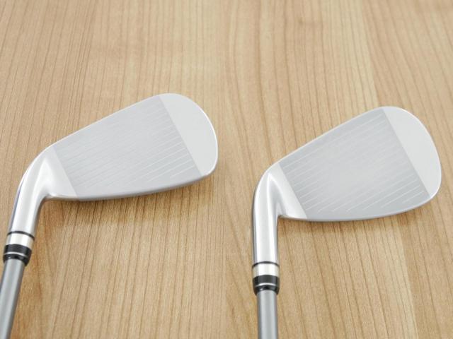 Iron set : PRGR : ชุดเหล็กกระเทย PRGR NEW Egg (ปี 2020 ตีง่ายและไกลมากๆ เด้งสุดๆ COR 0.82) มีเหล็ก 7-Pw,Aw,As,Sw (7 ชิ้น) ก้านกราไฟต์ M-43 Flex S