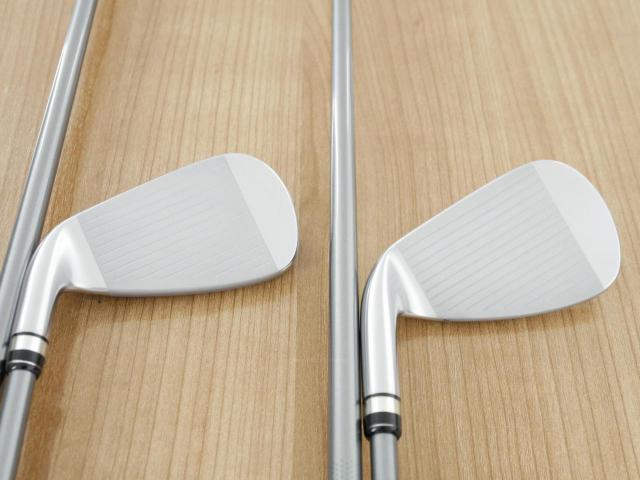 Iron set : PRGR : ชุดเหล็กกระเทย PRGR NEW Egg (ปี 2020 ตีง่ายและไกลมากๆ เด้งสุดๆ COR 0.82) มีเหล็ก 7-Pw,Aw,As,Sw (7 ชิ้น) ก้านกราไฟต์ M-43 Flex S