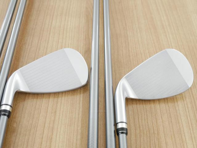 Iron set : PRGR : ชุดเหล็กกระเทย PRGR NEW Egg (ปี 2020 ตีง่ายและไกลมากๆ เด้งสุดๆ COR 0.82) มีเหล็ก 7-Pw,Aw,As,Sw (7 ชิ้น) ก้านกราไฟต์ M-43 Flex S
