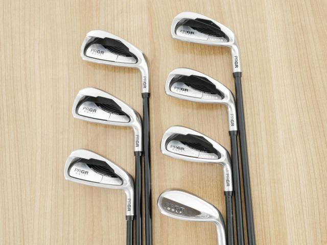 Iron set : PRGR : ชุดเหล็ก PRGR AS302 (ใบใหญ่ ตีง่าย) มีเหล็ก 5-Pw,Sw (7 ชิ้น) ก้านกราไฟต์ Flex R