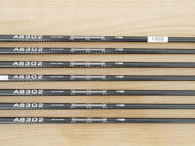 Iron set : PRGR : ชุดเหล็ก PRGR AS302 (ใบใหญ่ ตีง่าย) มีเหล็ก 5-Pw,Sw (7 ชิ้น) ก้านกราไฟต์ Flex R