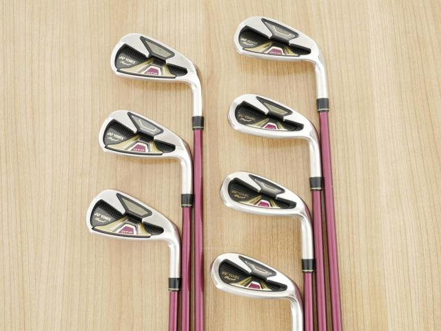 Iron set : Yonex : ชุดเหล็ก Yonex Royal DTP (ออกปี 2016 ท๊อปสุด ก้านดีมาก หน้าเด้ง ตีไกลสุดๆ) มีเหล็ก 7-Pw,Aw,As,Sw (7 ชิ้น) ก้านกราไฟต์ Flex SR