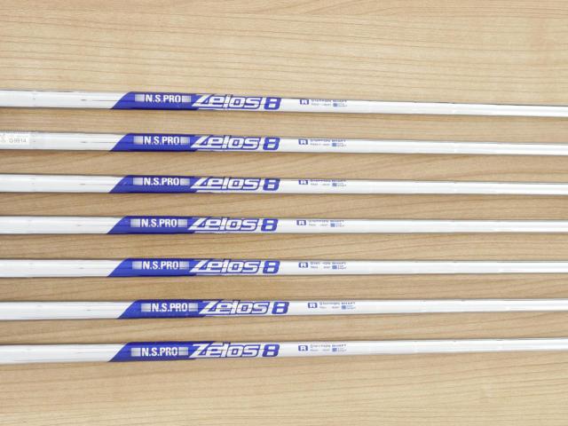 Iron set : Bridgestone : ชุดเหล็ก Bridgestone JGR Hybrid Forged (ตีไกลกว่าตัวอื่น 2 เบอร์) มีเหล็ก 7-P1,P2,Aw,Sw (7 ชิ้น) ก้านเหล็ก NS Pro ZELOS 8 Flex R