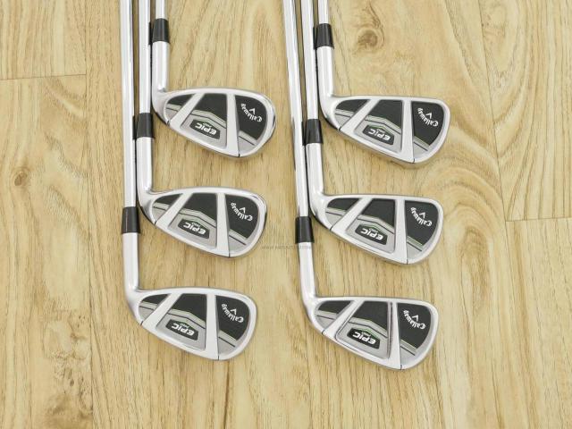 Iron set : Callaway : ชุดเหล็ก Callaway EPIC Pro (ปี 2018) มีเหล็ก 5-Pw (6 ชิ้น) ก้านเหล็ก NS Pro Modus 120 Flex S