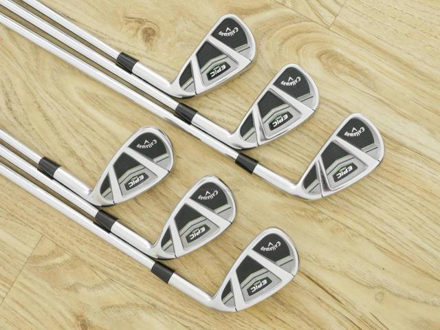 Iron set : Callaway : ชุดเหล็ก Callaway EPIC Pro (ปี 2018) มีเหล็ก 5-Pw (6 ชิ้น) ก้านเหล็ก NS Pro Modus 120 Flex S