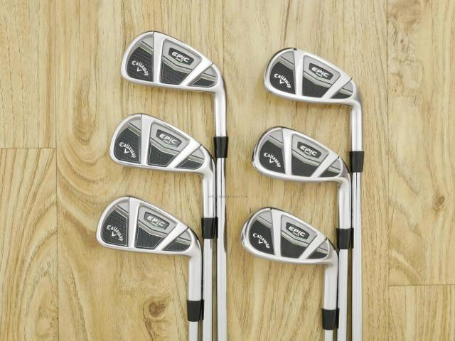 Iron set : Callaway : ชุดเหล็ก Callaway EPIC Pro (ปี 2018) มีเหล็ก 5-Pw (6 ชิ้น) ก้านเหล็ก NS Pro Modus 120 Flex S