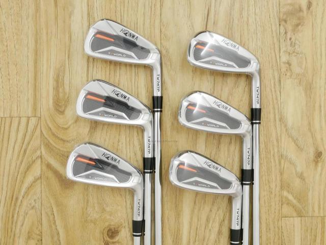 Iron set : Honma : **ของใหม่ ยังไม่แกะพลาสติก** ชุดเหล็ก Honma Tour World TW747P (รุ่นปี 2019) มีเหล็ก 5-10 (6 ชิ้น) ก้านเหล็ก NS Pro 950 Flex S