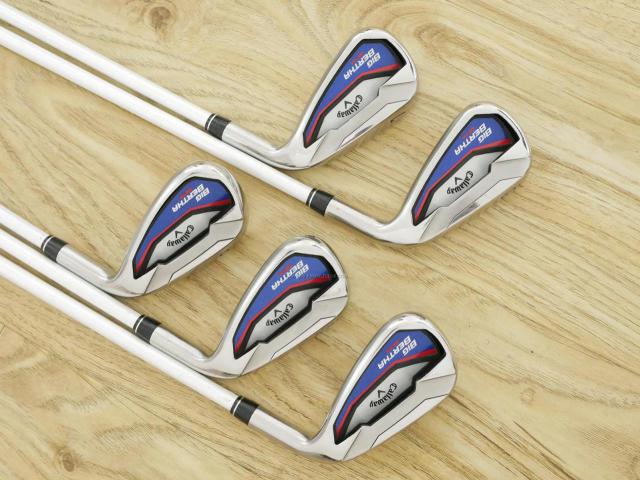 Iron set : Callaway : ชุดเหล็ก Callaway Big Bertha Beta (ใบใหญ่ ตีง่ายมาก) มีเหล็ก 6-Pw (5 ชิ้น) ก้านกราไฟต์ Fujikura Air Speeder Flex SR