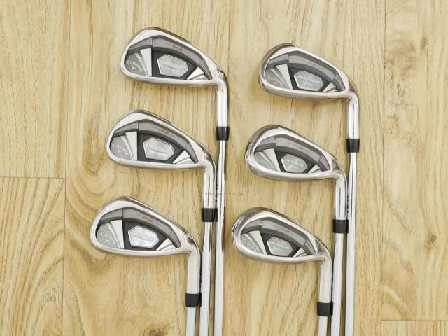 Iron set : Callaway : ชุดเหล็ก Callaway Rogue Star CF18 (ออกปี 2018 ตีง่าย ไกลมากๆ) มีเหล็ก 6-Pw,Aw (6 ชิ้น) ก้านเหล็ก NS Pro ZELOS 7 Flex S
