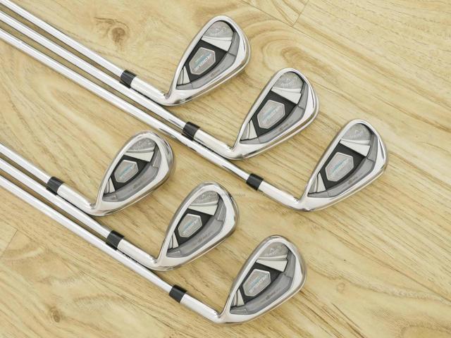 Iron set : Callaway : ชุดเหล็ก Callaway Rogue Star CF18 (ออกปี 2018 ตีง่าย ไกลมากๆ) มีเหล็ก 6-Pw,Aw (6 ชิ้น) ก้านเหล็ก NS Pro ZELOS 7 Flex S