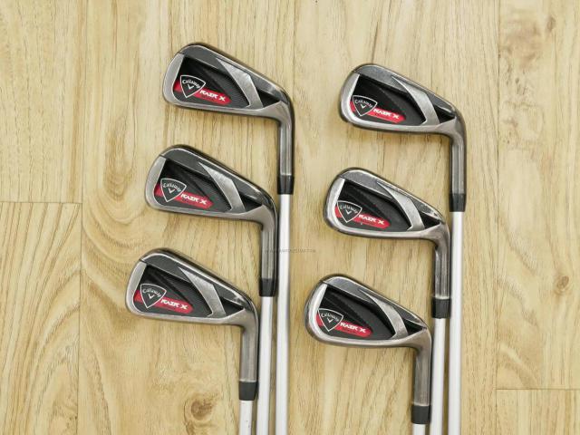 Iron set : Callaway : ชุดเหล็ก Callaway RAZR X Black มีเหล็ก 5-Pw (6 ชิ้น) ก้านกราไฟต์ Flex SR