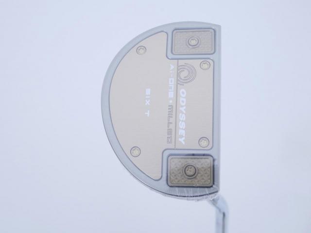 Putter : All : **ของใหม่ ยังไม่แกะพลาสติก** พัตเตอร์ Odyssey Ai-ONE Milled Silver SIX T (รุ่นท็อป ล่าสุด ออกปี 2024) ก้าน Stroke LAB 90 ยาว 34 นิ้ว