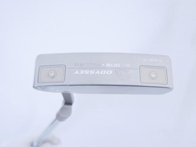 Putter : All : **ของใหม่ ยังไม่แกะพลาสติก** พัตเตอร์ Odyssey Ai-ONE Milled Silver TWO T (รุ่นท็อป ล่าสุด ออกปี 2024) ก้าน Stroke LAB 90 ยาว 34 นิ้ว