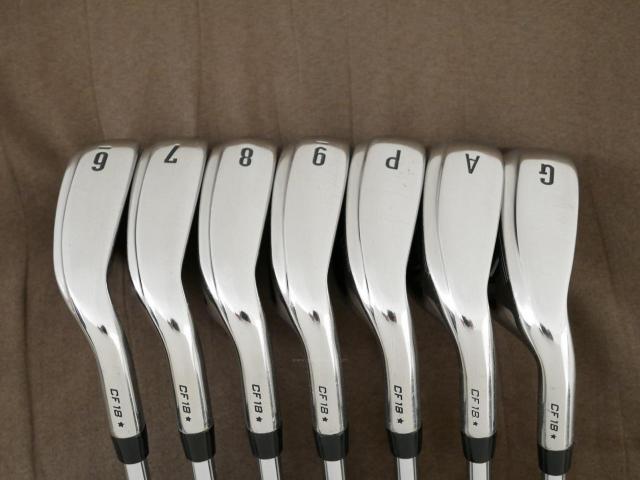 Iron set : Callaway : ชุดเหล็ก Callaway Rogue Star CF18 (ออกปี 2018 ตีง่าย ไกลมากๆ) มีเหล็ก 6-Pw,Aw,Gw (7 ชิ้น) ก้านเหล็ก NS Pro ZELOS 7 Flex S