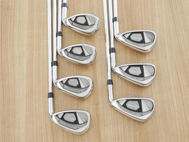 Iron set : Callaway : ชุดเหล็ก Callaway Rogue Star CF18 (ออกปี 2018 ตีง่าย ไกลมากๆ) มีเหล็ก 6-Pw,Aw,Gw (7 ชิ้น) ก้านเหล็ก NS Pro ZELOS 7 Flex S