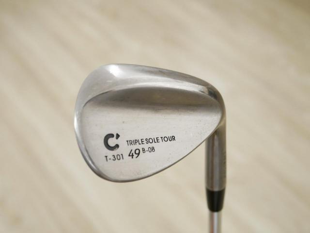 Wedge : Other : Wedge Crews Golf T-301 Triple Sole Tour Loft 49 ก้านเหล็ก NS Pro 850 Flex R