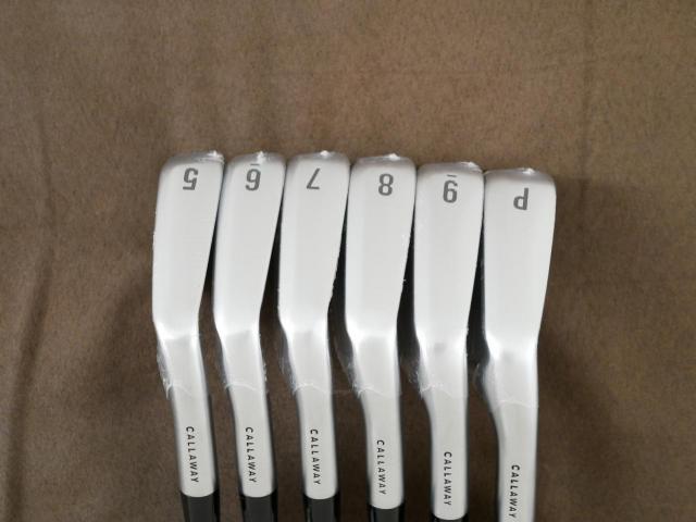 Iron set : Callaway : **ของใหม่ ยังไม่แกะพลาสติก** ชุดเหล็ก Callaway X Forged (รุ่นล่าสุด ออกปี 2026 นุ่ม แน่น หล่อมาก) มีเหล็ก 5-Pw (6 ชิ้น) ก้านเหล็ก NS Pro MODUS 105 Flex S