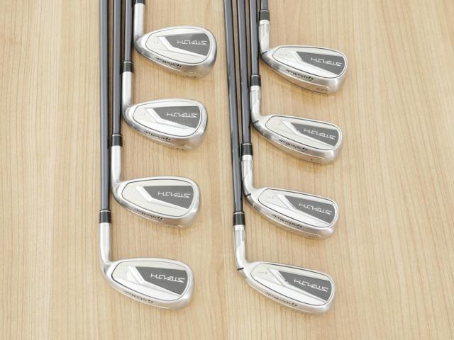 Iron set : Taylormade : ชุดเหล็ก Taylormade Stealth HD (ออกปี 2022 Japan Spec. ใบใหญ่มาก ตีง่ายสุดๆ) มีเหล็ก 5-Pw,Aw,Sw (8 ชิ้น) ก้านกราไฟต์ Mitsubishi Tensei TM60 Flex R