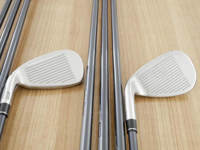 Iron set : Taylormade : ชุดเหล็ก Taylormade Stealth HD (ออกปี 2022 Japan Spec. ใบใหญ่มาก ตีง่ายสุดๆ) มีเหล็ก 5-Pw,Aw,Sw (8 ชิ้น) ก้านกราไฟต์ Mitsubishi Tensei TM60 Flex R