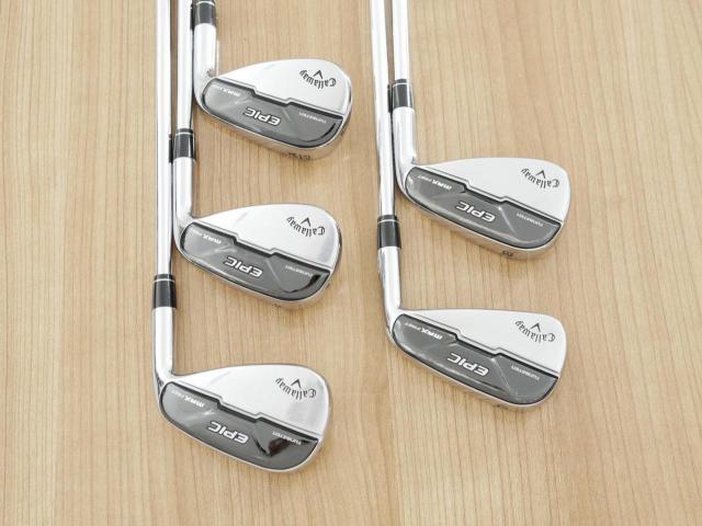 Iron set : Callaway : ชุดเหล็ก Callaway EPIC Max Fast (รุ่นแพงสุด ไกลสุดของ Callaway ปี 2021) มีเหล็ก 7-Pw,Aw (5 ชิ้น) ก้านเหล็ก NS Pro Zelos 7 Flex S