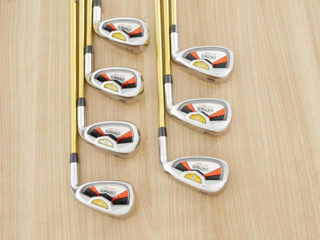 Iron set : Katana : ชุดเหล็ก Katana Sword ATC-589a (หน้าเด้ง) มีเหล็ก 6-Pw,Aw,Sw (7 ชิ้น) ก้านกราไฟต์ Fujikura Speeder 589 Flex R