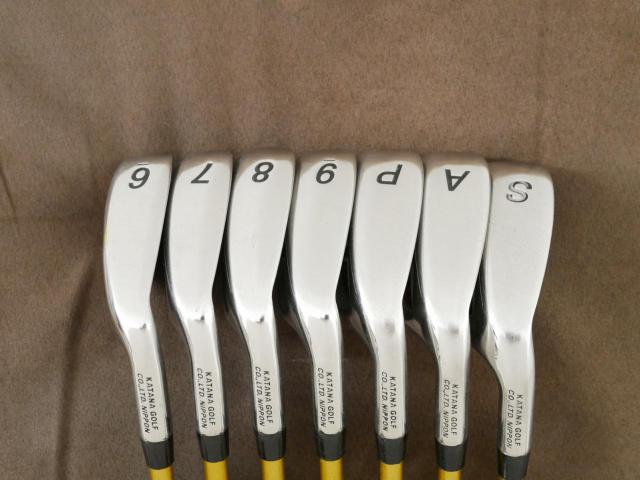 Iron set : Katana : ชุดเหล็ก Katana Sword ATC-589a (หน้าเด้ง) มีเหล็ก 6-Pw,Aw,Sw (7 ชิ้น) ก้านกราไฟต์ Fujikura Speeder 589 Flex R