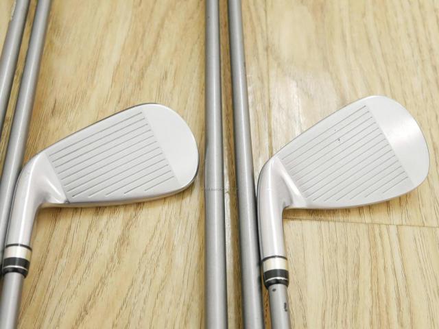 Iron set : PRGR : ชุดเหล็ก PRGR Egg PF Forged (รุ่นปี 2019 ตีง่ายและไกลมากๆ โกงสุดๆ) มีเหล็ก 6-Pw,Aw (6 ชิ้น) ก้านกราไฟต์ M-40 Flex SR