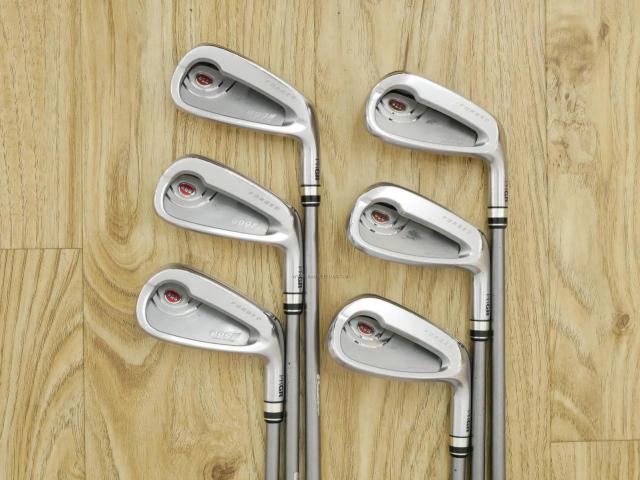 Iron set : PRGR : ชุดเหล็ก PRGR Egg PF Forged (รุ่นปี 2019 ตีง่ายและไกลมากๆ โกงสุดๆ) มีเหล็ก 6-Pw,Aw (6 ชิ้น) ก้านกราไฟต์ M-40 Flex SR