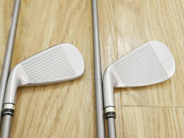 Iron set : PRGR : ชุดเหล็ก PRGR Egg PF Forged (รุ่นปี 2019 ตีง่ายและไกลมากๆ โกงสุดๆ) มีเหล็ก 6-Pw,Aw (6 ชิ้น) ก้านกราไฟต์ M-40 Flex SR