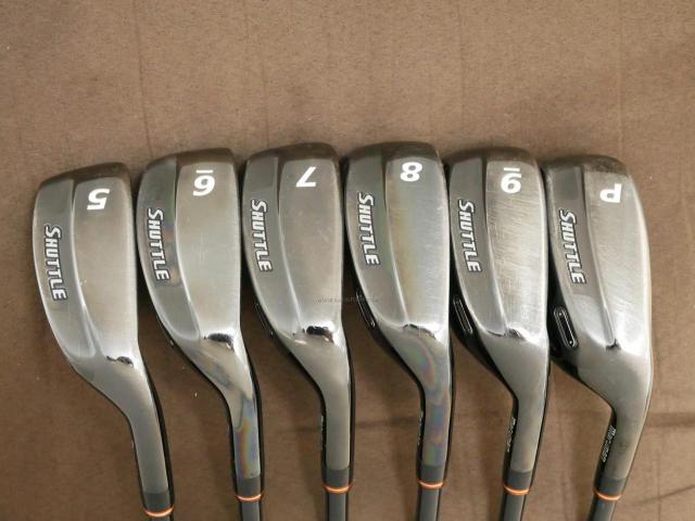 Iron set : Maruman : ชุดเหล็กกระเทย Maruman Shuttle i3000x มีเหล็ก 5-Pw (6 ชิ้น) ก้านกราไฟต์ Flex R 