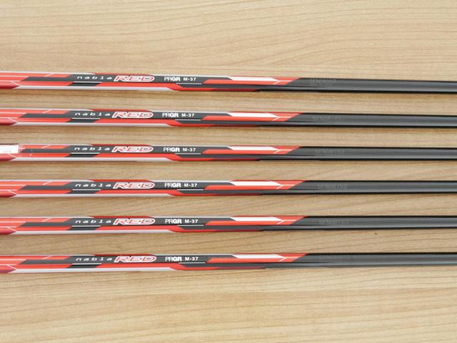 Iron set : PRGR : ชุดเหล็ก PRGR ID Nabla Red Titan (รุ่นท๊อปสุด หน้าเด้ง ไกลมาก) มีเหล็ก 6-Pw,Aw (6 ชิ้น) ก้านกราไฟต์ M-37 Flex R