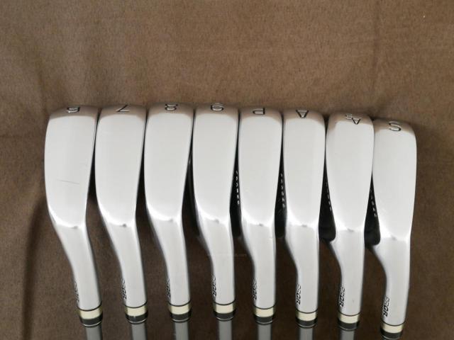 Iron set : PRGR : ชุดเหล็กกระเทย PRGR NEW Egg Forged (รุ่นปี 2020 ตีง่ายและไกลมากๆ เด้งสุดๆ COR 0.82) มีเหล็ก 6-Pw,Aw,As,Sw (8 ชิ้น) ก้านกราไฟต์ M-37 Flex R