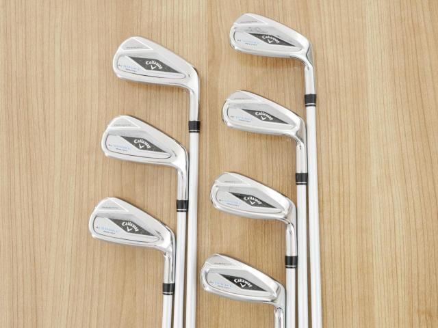 Lady club : All : ชุดเหล็ก Callaway Paradym Ai Smoke Max Fast (ออกปี 2024 ตีง่ายมาก ไกล Japan Spec.) มีเหล็ก 6-Pw,Aw,Sw (7 ชิ้น) ก้านกราไฟต์ Mitsubishi ELDIO 40 Flex L