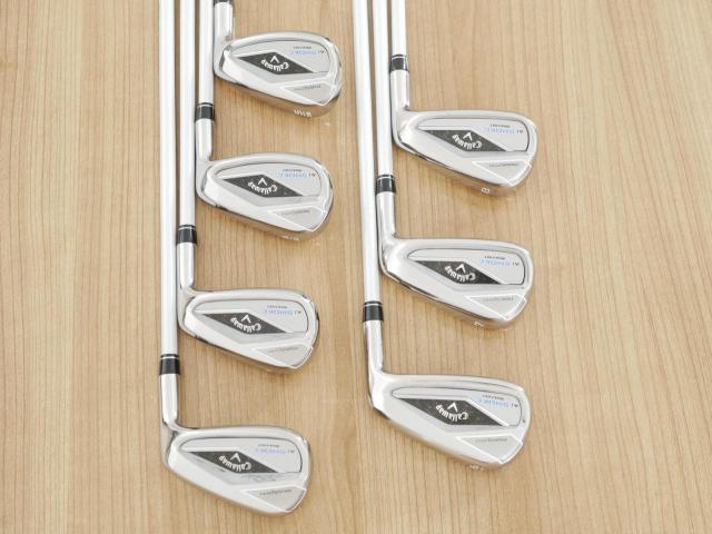 Lady club : All : ชุดเหล็ก Callaway Paradym Ai Smoke Max Fast (ออกปี 2024 ตีง่ายมาก ไกล Japan Spec.) มีเหล็ก 6-Pw,Aw,Sw (7 ชิ้น) ก้านกราไฟต์ Mitsubishi ELDIO 40 Flex L
