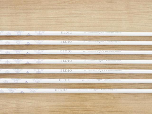 Lady club : All : ชุดเหล็ก Callaway Paradym Ai Smoke Max Fast (ออกปี 2024 ตีง่ายมาก ไกล Japan Spec.) มีเหล็ก 6-Pw,Aw,Sw (7 ชิ้น) ก้านกราไฟต์ Mitsubishi ELDIO 40 Flex L
