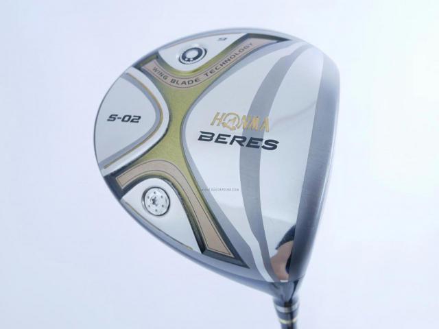 Driver : Honma : ไดรเวอร์ Honma Beres S-02 (460cc.) Loft 9 ก้าน ARMRQ 6 (62) Flex S (2 ดาว)
